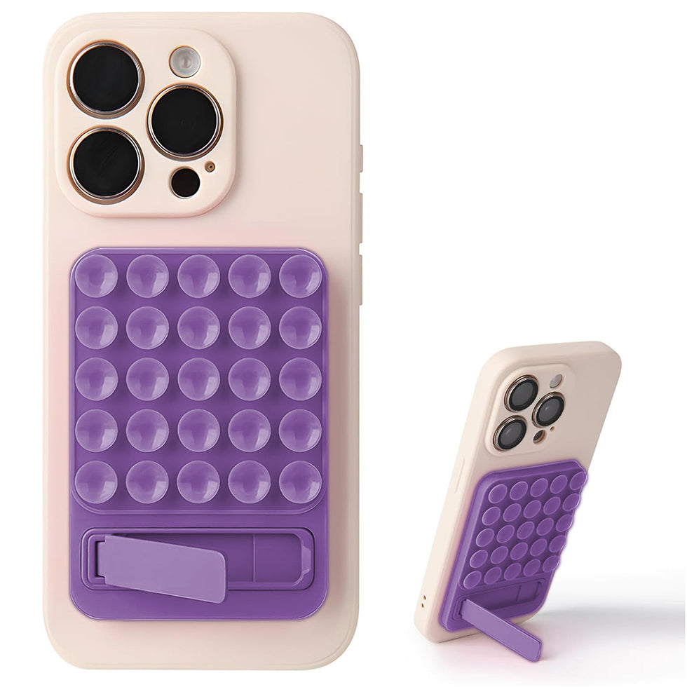 Sticky Grip Suction Phone Case Back Design – Strong Adhesive Surface for Wall or Mirror Mounting