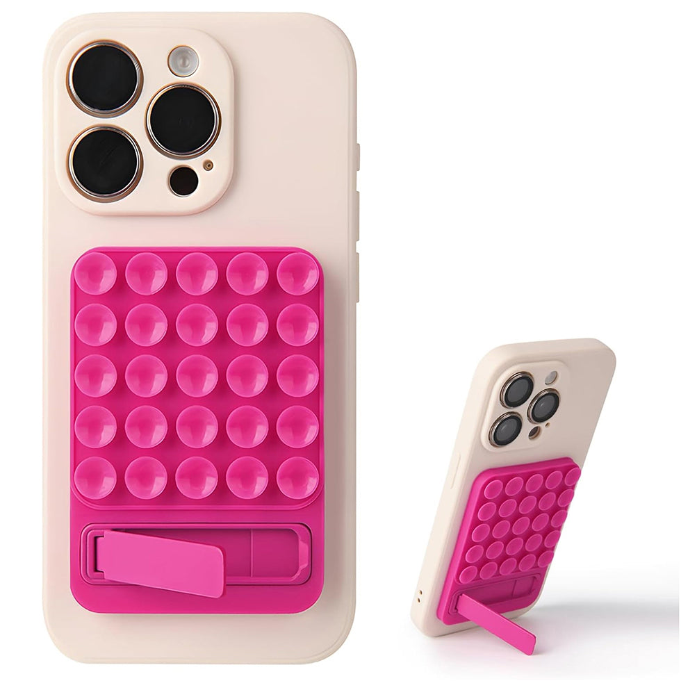 Pink Suction Phone Case with Sticky Grip – Sleek Anti-Slip Smartphone Cover for Daily Use Online Buy
