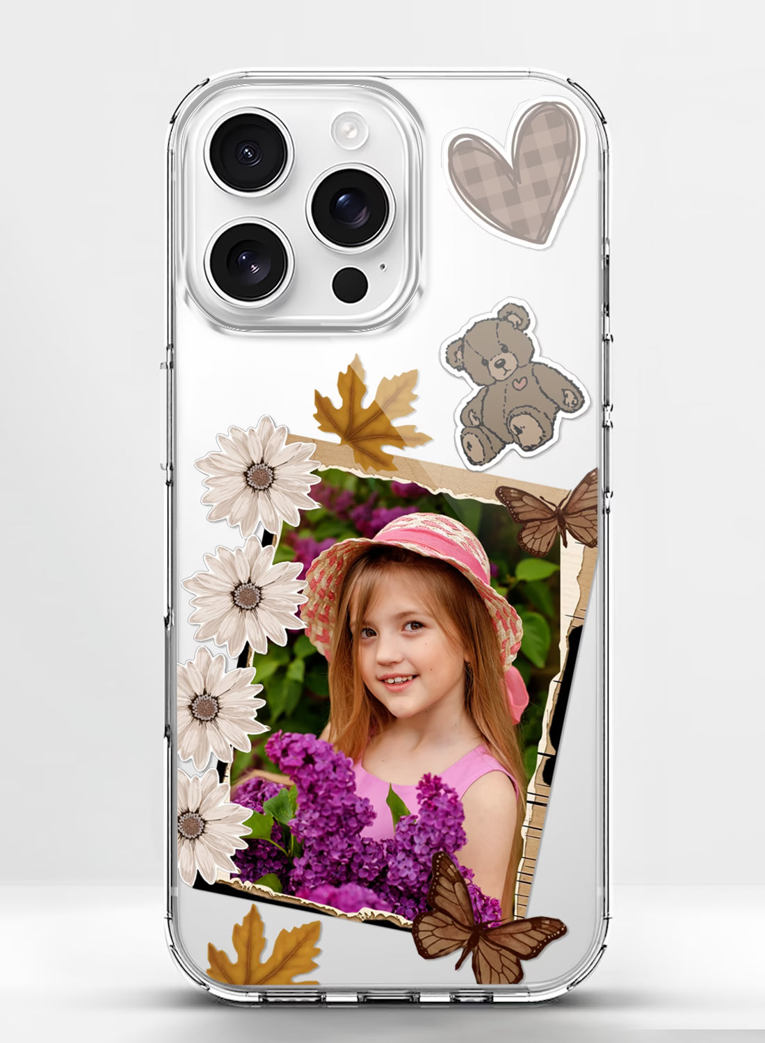 Autumn Aesthetic Bear Butterfly Silicone Mobile Cover