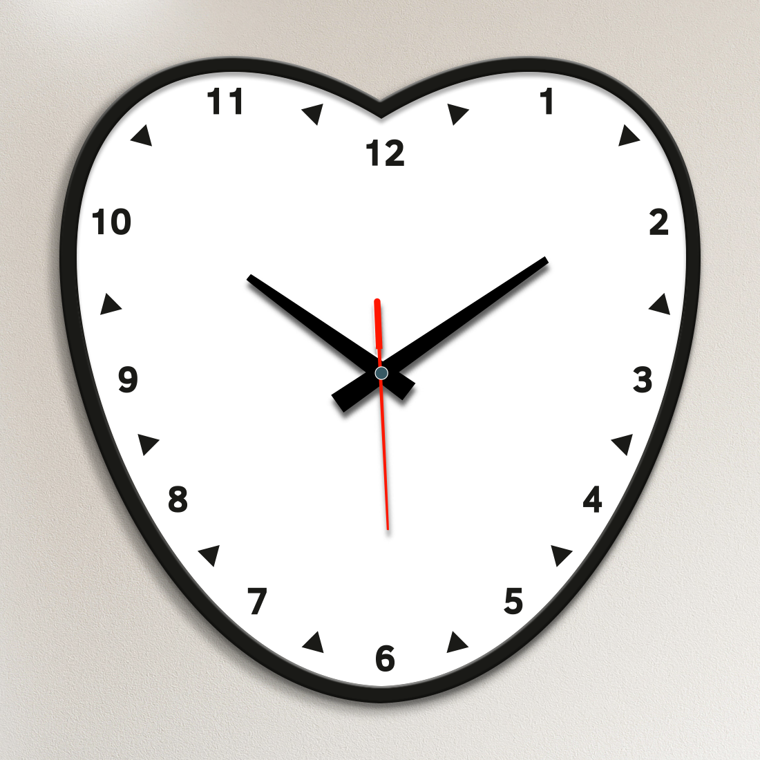 Acrylic Wall Clock- Ballon Heart