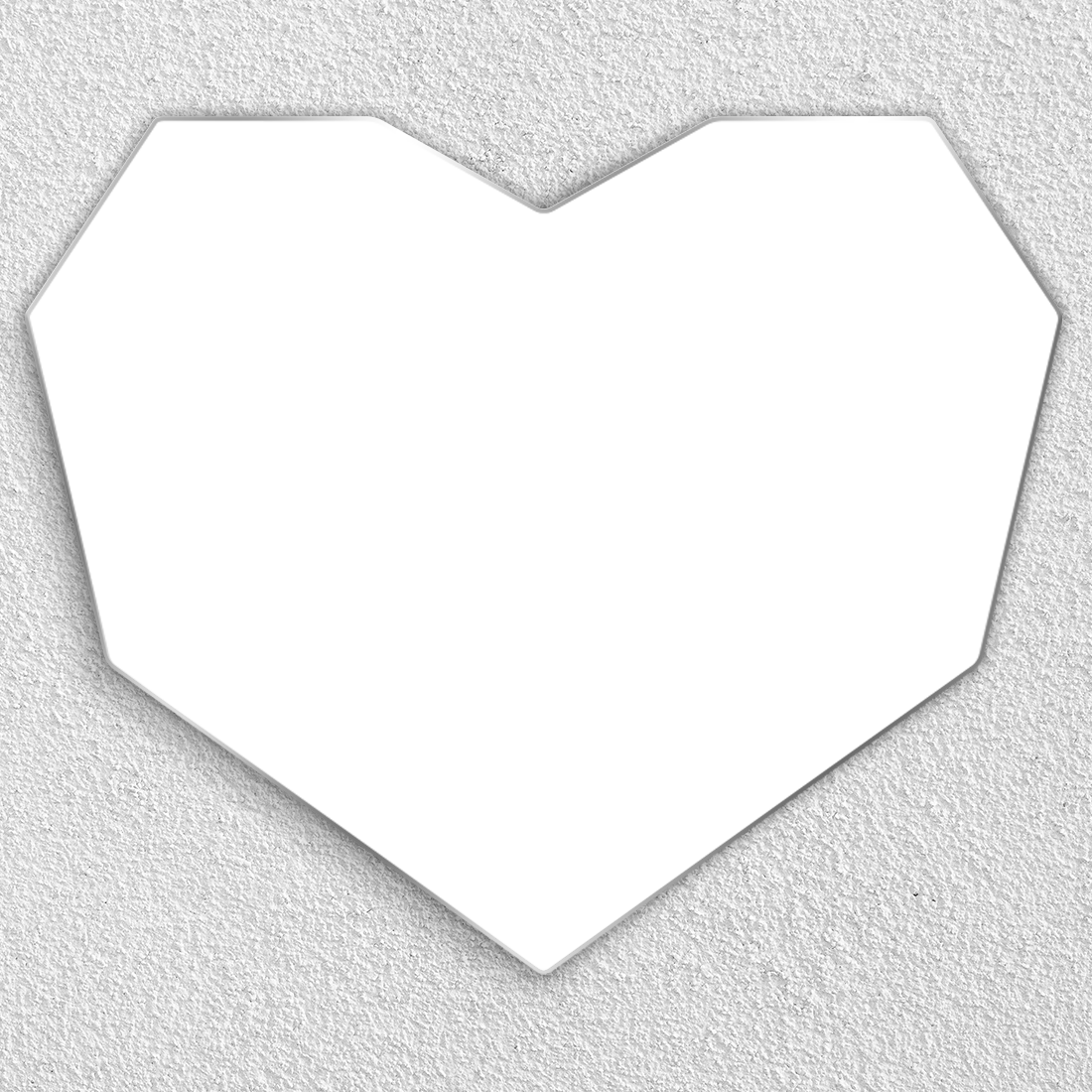 Acrylic Wall Photo Frame - Heart