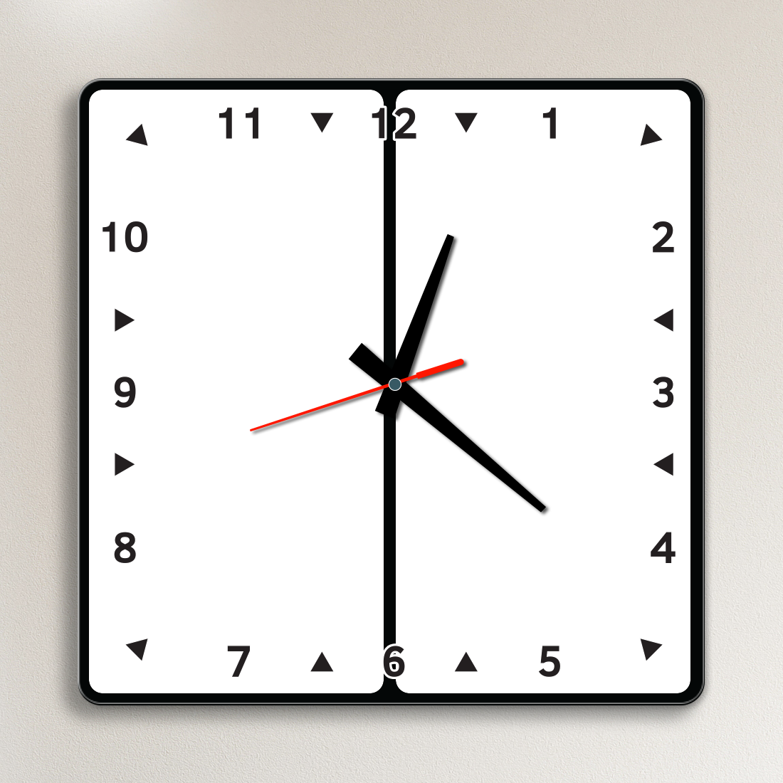Acrylic Wall Clock- 2 Picture Collage
