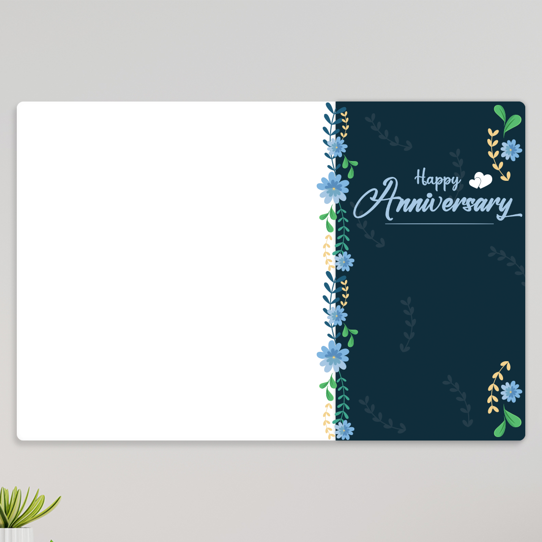 Acrylic Anniversary Wall Photo Frame – Landscape D2