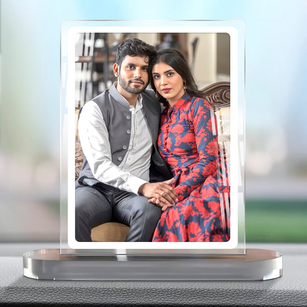 Fashionury Acrylic Portrait Custom Photo Frame Car Dashboard