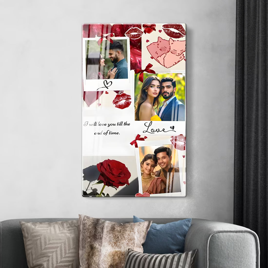 Buy Online Fashionury Photo Frame Acrylic Paper Effect Design Photo Frame – Portrait D5