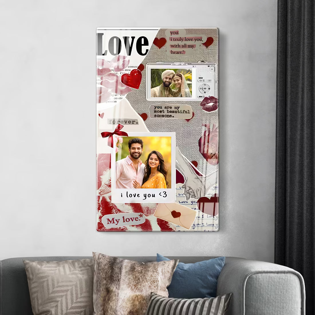 Buy Online Fashionury Photo Frame Acrylic Paper Effect Design Photo Frame – Portrait D6