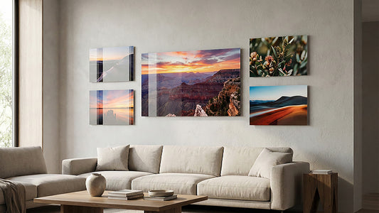 Personalized Acrylic Wall Art Prints with various shapes of frame for Home Decor