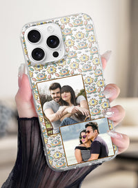 Lotus Evil Eye Dual Photo Custom Silicone Mobile Cover