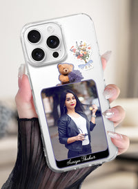 Teddy Lavender Bouquet Custom Photo Silicone Mobile Cover