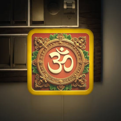 Om Symbol Led Plug-in lamp for spiritual peace