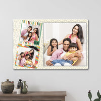 Custom Family 3 Photo Collage Acrylic Wall Frame