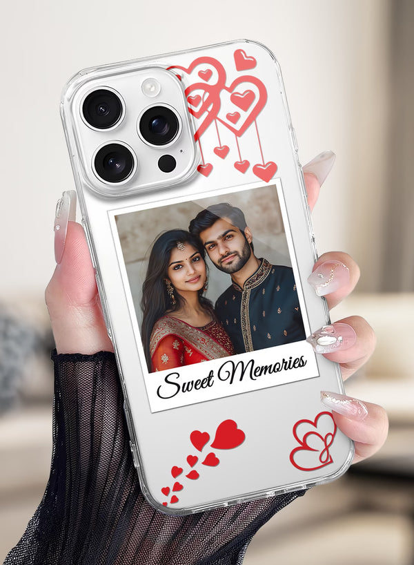Sweet Memories Heart Custom Photo Silicone Mobile Cover