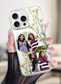 Yellow Wildflower Dual Photo Custom TPU Mobile Cover