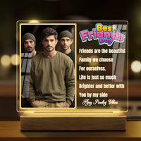 Custom Best Friends Day Acrylic LED Lamp