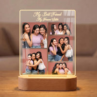 Custom Best Friend Forever Sister 5 Photo LED Lamp