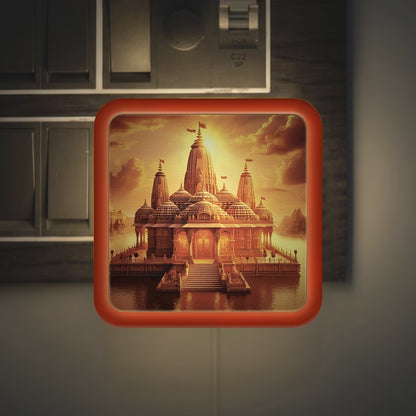 Ram Mandir Plug-In Acrylic LED Night Lamp
