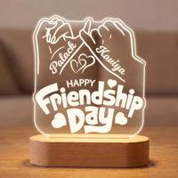 Pinky Promise Friendship Day Acrylic LED Lamp