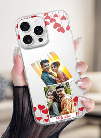 My Love 2 Photo Polaroid Clear Silicone Phone Cover