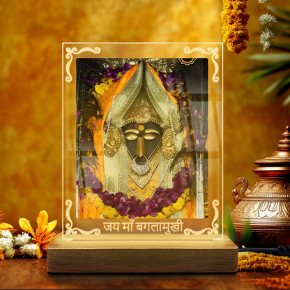Ma Baglamukhi ji Acrylic Led Lamp