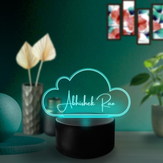Buy Online Fashionury Custom Name RGB Cloudy Acrylic Name LED Lamp - D24