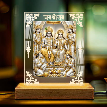 Ram Darbar Acrylic LED Table Lamp D2