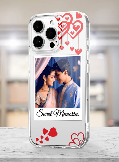 Sweet Memories Heart Custom Photo Silicone Mobile Cover