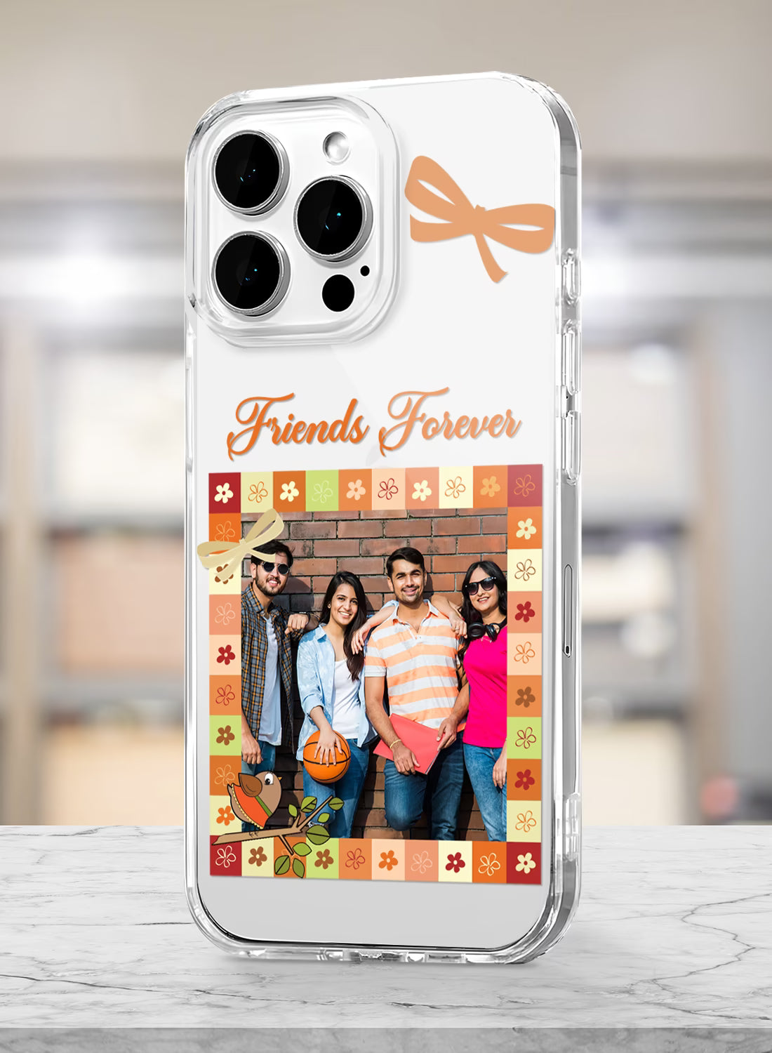 Friends Forever Custom Photo Silicone Mobile Cover