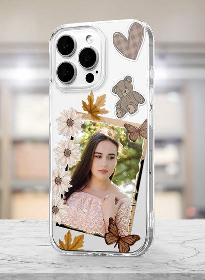 Autumn Aesthetic Bear Butterfly Silicone Mobile Cover