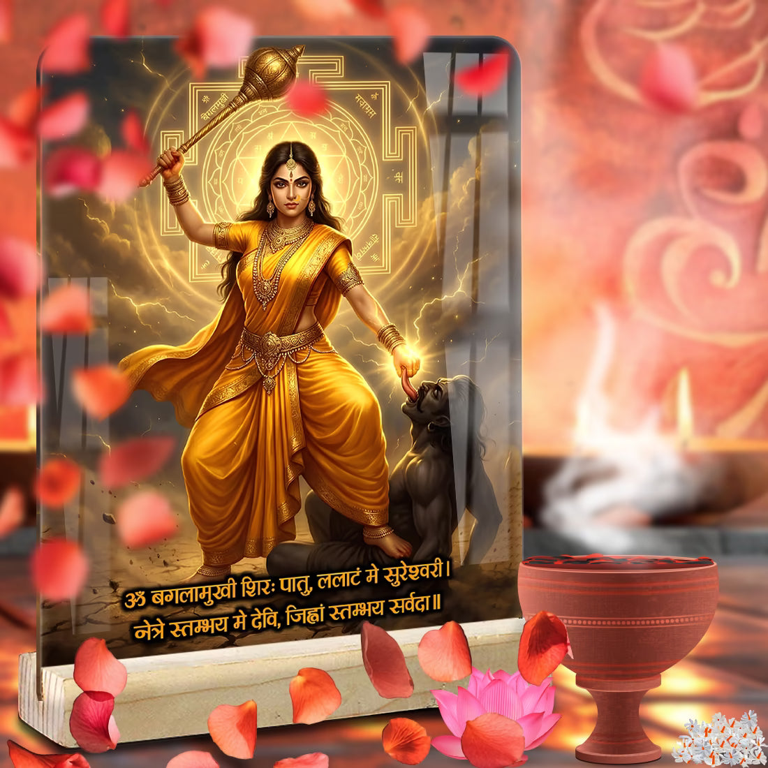Maa Baglamukhi Acrylic Frame | Fashionury