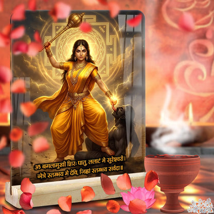 Maa Baglamukhi Acrylic Frame | Fashionury