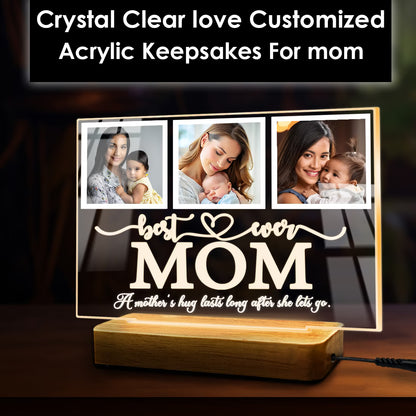 Best Ever Mom LED Acrylic Photo Frame | Fashionury