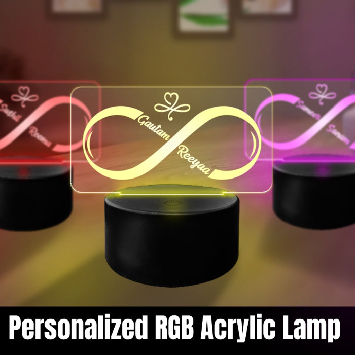 Buy Online Fashionury Custom Name Personalized RGB Acrylic Name LED Lamp - D23