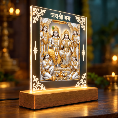 Ram Darbar Acrylic LED Table Lamp D2