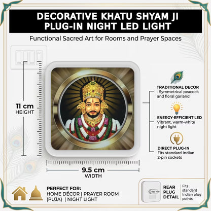 Divine Khatu Shyam Ji-Led Night Plug-In Lamp Specification