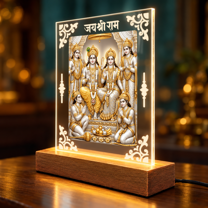 Ram Darbar Acrylic LED Table Lamp D2