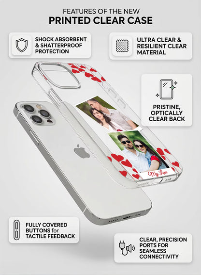 My Love 2 Photo Polaroid Clear Silicone Phone Cover