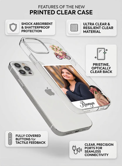 Pink Bicycle Tulip Custom Silicone Mobile Cover