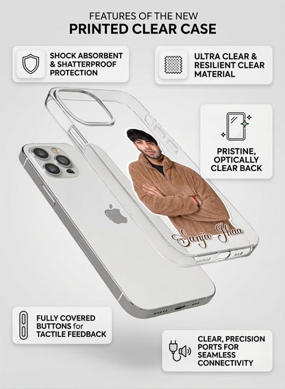 Cutout Photo & Name Custom Silicone Mobile Cover
