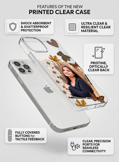 Autumn Aesthetic Bear Butterfly Silicone Mobile Cover