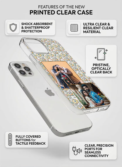 Lotus Evil Eye Dual Photo Custom Silicone Mobile Cover