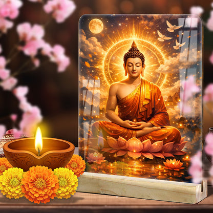 Gautam Buddha Acrylic Tabletop Frame | Fashionury