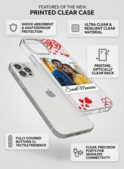 Sweet Memories Heart Custom Photo Silicone Mobile Cover