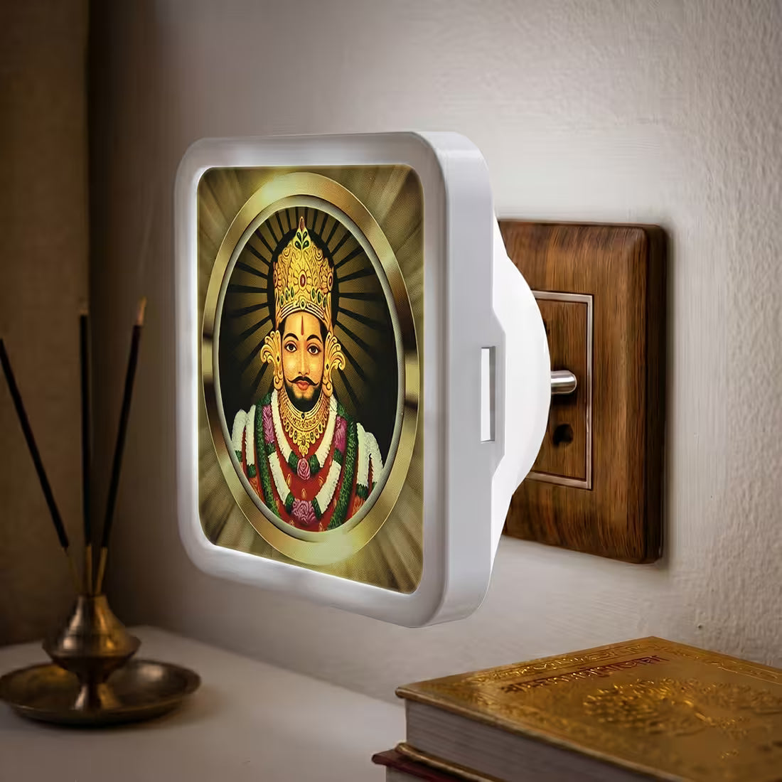 Shree Khatu Shyam ji Plug-in Night Lamp