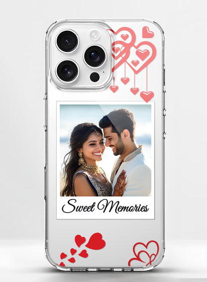 Sweet Memories Heart Custom Photo Silicone Mobile Cover