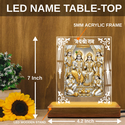 Ram Darbar Acrylic LED Table Lamp D2