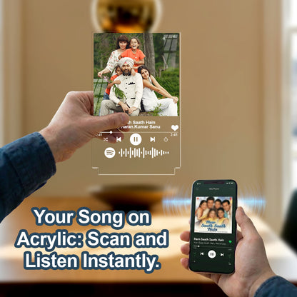 Buy Online Fashionury Photo Frame Acrylic Spotify Plaque – Black Frame (Portrait)