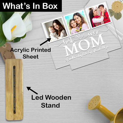 Best Ever Mom LED Acrylic Photo Frame | Fashionury