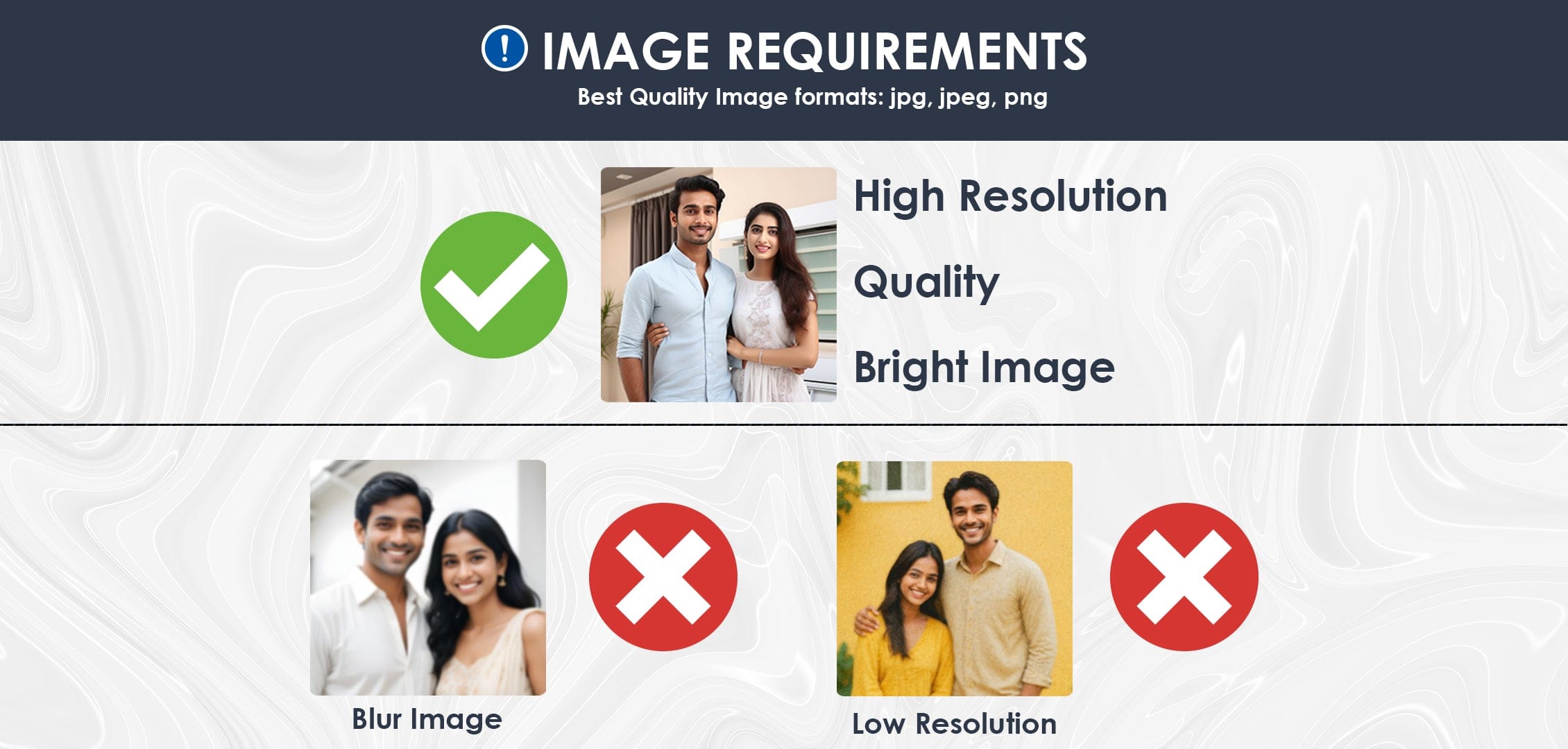 Image upload requirements guide for custom acrylic photo prints ensuring high resolution quality