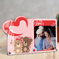 Acrylic Valentine's Photo Frame –  Landscape D12