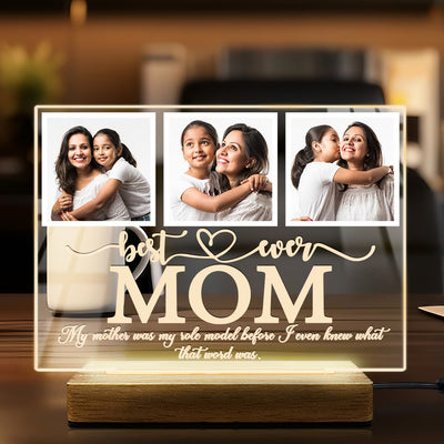 Best Ever Mom LED Acrylic Photo Frame | Fashionury